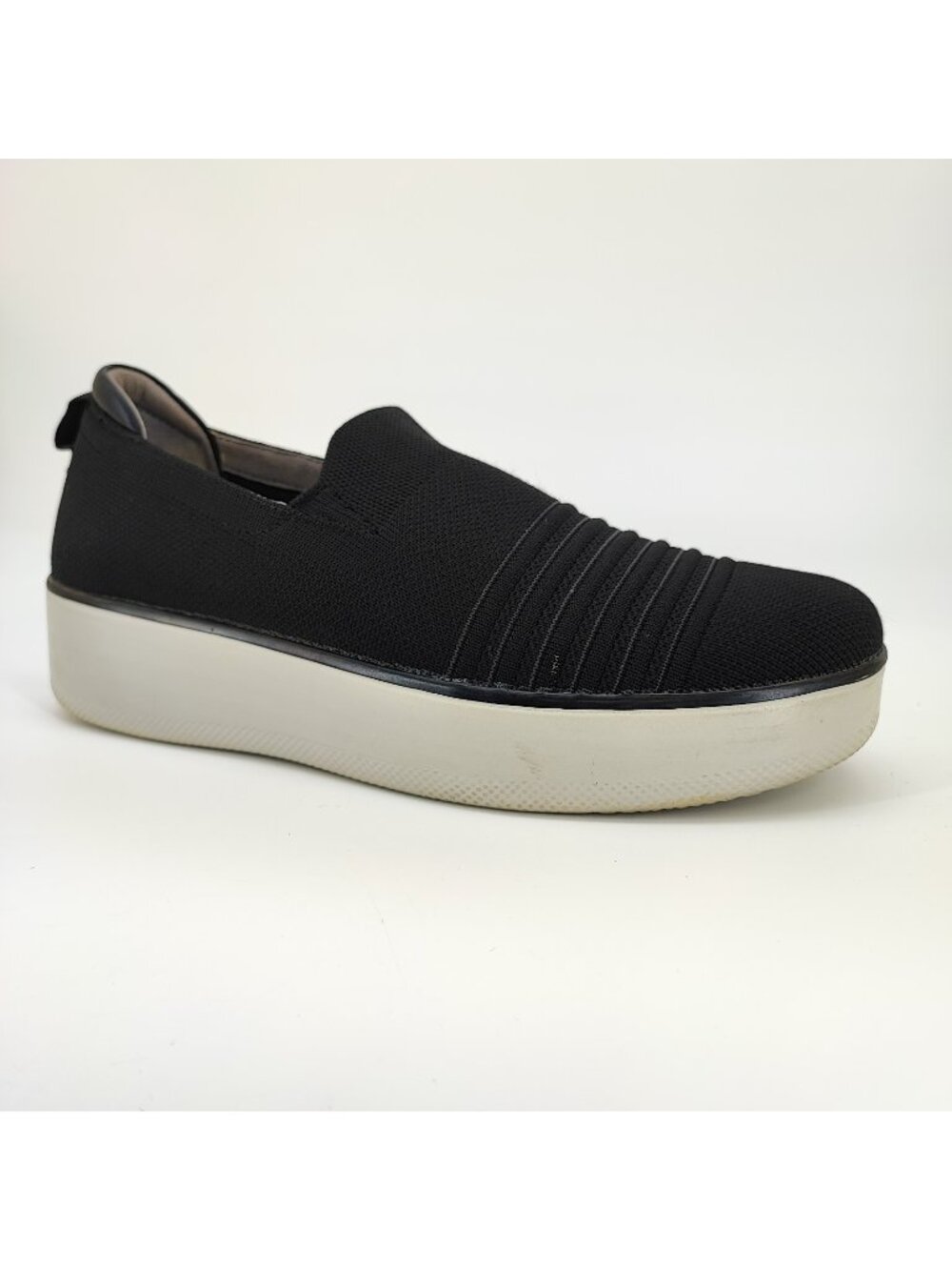 TRAQ by Alegria Mystiq Women's Size 9 US Black Knit Slip On Shoes TRA-MY